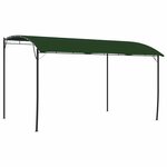 vidaXL Pavillon 4 x 3 x 2 55 m Vert Acier enduit de poudre et tissu