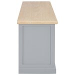 vidaXL Meuble TV Gris 120x30x40 cm Bois