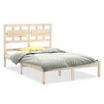 vidaXL Cadre de lit Bois massif 120x200 cm