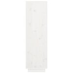 vidaXL Buffet haut Blanc 38x35x117 cm Bois massif de pin