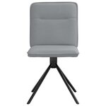 vidaXL Chaises à manger lot de 4 gris clair tissu