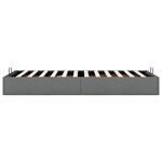 vidaXL Cadre de lit ottoman sans matelas gris foncé 90x190 cm tissu