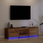 vidaXL Meuble TV Bois ancien 140 x 34 x 40 cm Bois d'ingénierie