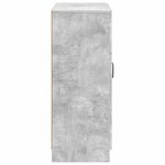 vidaXL Buffet Gris béton 66 x 34 5 x 87 cm Bois d'ingénierie