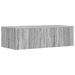 vidaXL Bureau mural Gris Sonoma 100 x 45 x 30 cm Bois d'ingénierie
