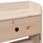vidaXL Tête de lit avec rangement 75 cm bois massif de pin