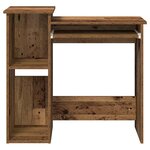 vidaXL Bureau avec étagères vieux bois 84x40x78 cm bois d'ingénierie