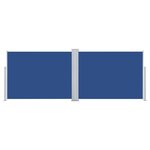 vidaXL Auvent latéral rétractable Bleu 100 x 1000 cm