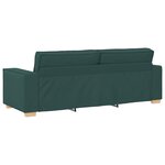 Canapé 3 places vidaXL vert foncé 180 cm en tissu