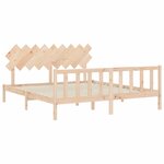 vidaXL Cadre de lit sans matelas bois massif de pin
