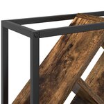 vidaXL Étagère à vin Chêne fumé 51 x 18 x 52 5 cm Bois d'ingénierie