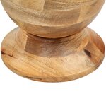 vidaXL Table d'appoint ronde 43x43x66 cm Bois de manguier massif