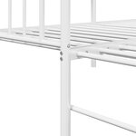 Lit daybed vidaXL avec tiroir blanc 80x200 cm en acier