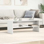 vidaXL Meuble TV Blanc 100 x 40 x 40 cm Aggloméré