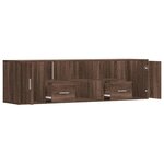 vidaXL Armoire d'angle chêne marron 160x40x45 cm bois d'ingénierie
