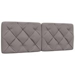 vidaXL Cadre de lit sans matelas taupe 140x190 cm tissu