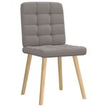 vidaXL Chaises à manger lot de 4 taupe tissu
