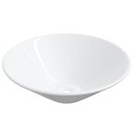 vidaXL Lavabos 2 Pièces blanc 42x42x14 cm céramique