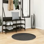 vidaXL Tapis IZA poils courts style scandinave anthracite Ø 80 cm