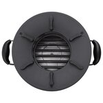 vidaXL Poêle à bois de camping Noir 36x26x22 5 cm Métal