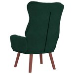 vidaXL fauteuil Vert foncé 69 x 74 x 93 cm Velours