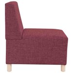 vidaXL Unité de Sofa Modulaire Sans Accoudoirs 2 Pièces Rouge