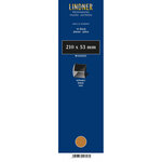 Bandes Klemmfix double soudure 210 x 53 mm pour timbres-poste. Fond - Noir