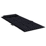 vidaXL Coussins de chaise à dossier haut lot de 4 carreaux noir