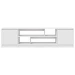 vidaXL Meuble TV blanc 188 5x41x50 cm bois d'ingénierie