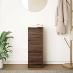 vidaXL Buffet chêne marron 29 5x34x76 cm bois d'ingénierie