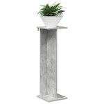 vidaXL Support de Plante 2 Pièces Gris Béton 25 x 25 5 x 80 5 cm