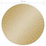 vidaXL Pomme de douche pluie Acier inoxydable 50 cm Ronde Doré
