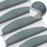 vidaXL Tapis d'escalier auto-adhésifs 15 pièces 80 x 24 5 x 3 5 cm