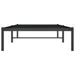vidaXL Cadre de lit métal sans matelas noir 90x200 cm