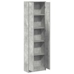 vidaXL Armoire Gris béton 55 x 25 x 189 cm Bois d'ingénierie