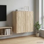 vidaXL Armoire Murale 59 x 31 x 60 cm Bois d'ingénierie Chêne Sonoma