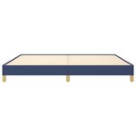 vidaXL Cadre de lit sans matelas bleu 200x200 cm tissu
