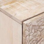 vidaXL Cabinet de chevet avec tiroir 2 Pièces Blanc 40 x 33 5 x 46 cm