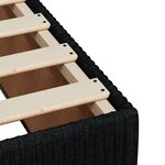 vidaXL Sommier à lattes de lit et matelas Noir 80x200 cm Tissu