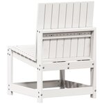 vidaXL Chaise de jardin blanc 50 5x55x77 cm bois de pin massif
