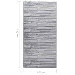 vidaXL Tapis d'extérieur Gris 160x230 cm PP