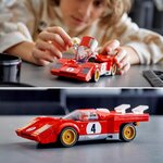 Lego 76906 speed champions 1970 ferrari 512 m modele réduit de voiture de course  jouet de construction pour enfants