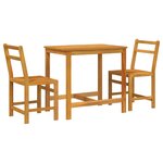 vidaXL Ensemble de balcon 3 Pièces bois d'acacia solide