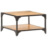 vidaXL Table basse 60x60x35 cm Bois de manguier massif