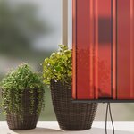 vidaXL Store Roulant Extérieur orange et marron 200 x 250 cm tissu