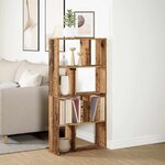 vidaXL Bibliothèque vieux bois 60x20x120 5 cm bois d'ingénierie