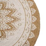 vidaXL Tapis en Jute Floral Naturel 205 x 305 cm Jute