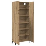 vidaXL Haut Armoire 2 Pièces Chêne artisanal Bois d'ingénierie