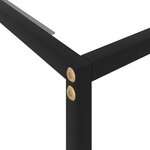Vidaxl table console transparent 100x35x75 cm verre trempé