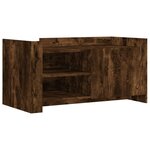 vidaXL Table basse chêne fumé 100x50x50 cm bois d'ingénierie